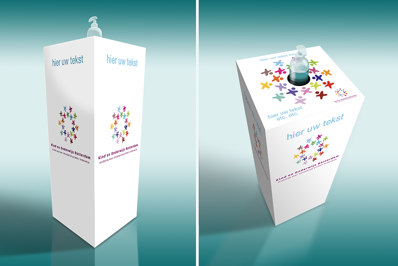 printvisie-desinfectiezuil